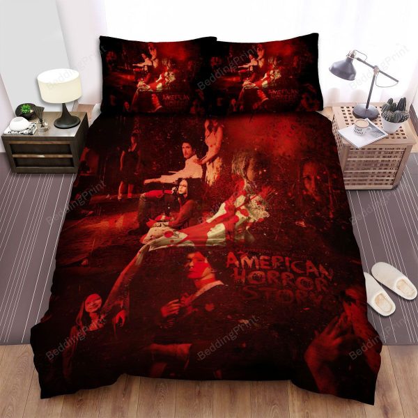 American Horror Story Bloody Movie Poster Home Collection Bedding Set Bedroom Decor