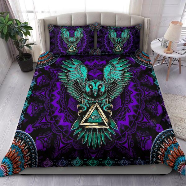 3d Beautiful Mandala Owl Home Collection Bedding Set Bedroom Decor