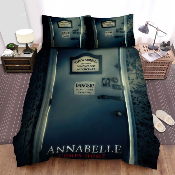 Annabelle Comes Home Door Photo Movie Bedding Ensemble Duvet Cover Set Bedroom Decor