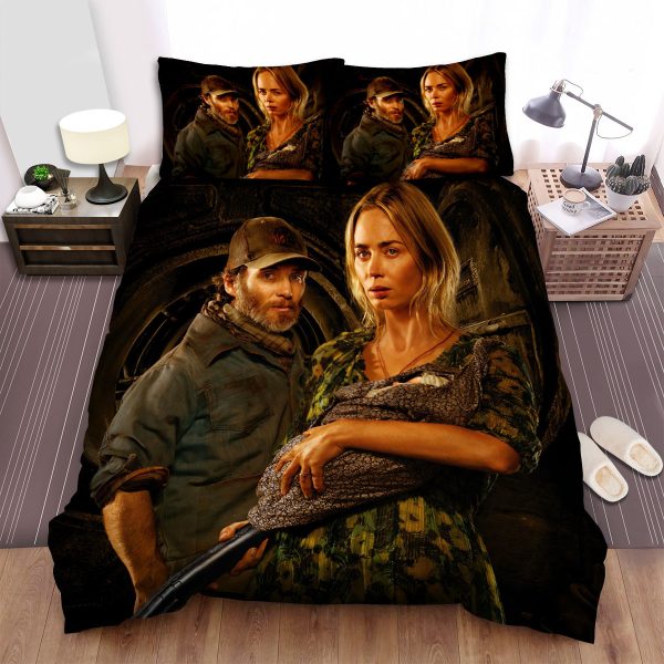 A Quiet Place Part Ii Evelyn Abbott & Emmett Movie Poster Bedroom Bedding Ensemble Duvet Cover Set Home Decor
