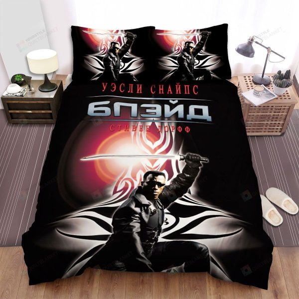Blade Movie Poster 2 Bedding Ensemble Duvet Cover Set Bedroom Decor
