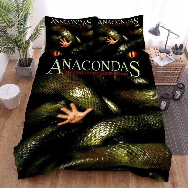 Anaconda Movie Poster Ii Photo Bedding Ensemble Duvet Cover Set Bedroom Decor