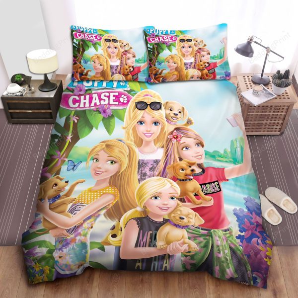 Barbie And Puppies Home Collection Bedding Set Bedroom Decor