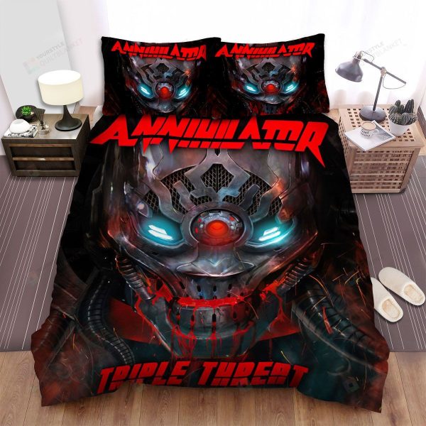 Annihilator Band Album Triple Threat Home Collection Bedding Set Bedroom Decor
