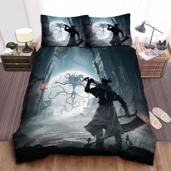 Bloodborne - Gun And Saw Bedroom Bedding Ensemble Duvet Cover Set Home Decor