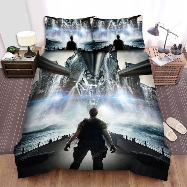 Battleship Movie Poster 3 Bedding Ensemble Duvet Cover Set Bedroom Decor