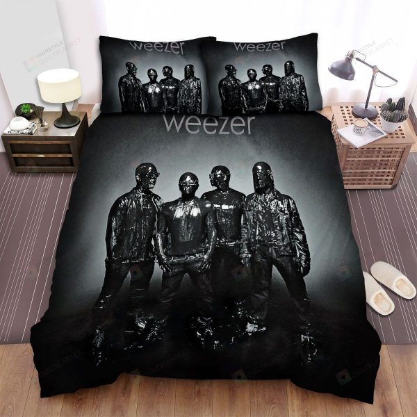 Black Album Cover Weezer Bedroom Bedding Ensemble Duvet Cover Set Home Decor