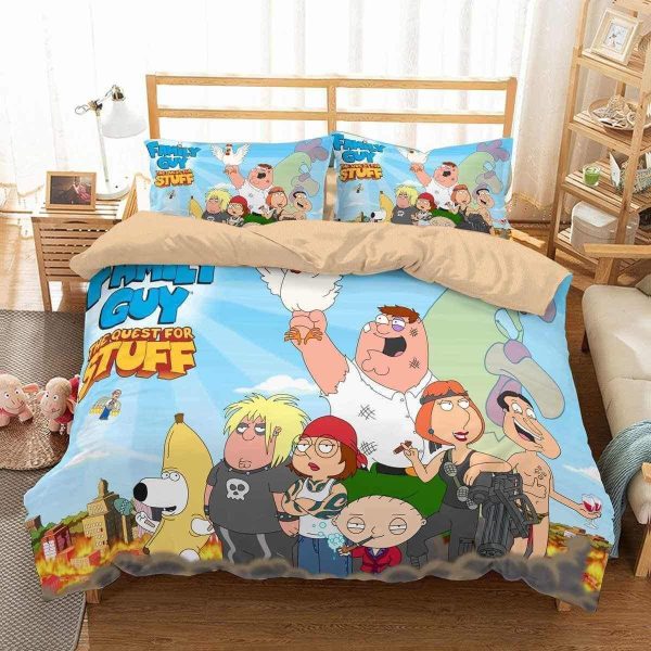 3d Family Guy Home Collection Bedding Set Bedroom Decor