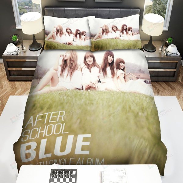 After School Blue The 4th Single Cover Wonder Boy Home Collection Bedding Set Bedroom Decor