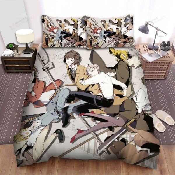 Bungou Stray Dogs Bungou Sutorei Doggusu Detective Manga Anime Bedding Ensemble Duvet Cover Set Bedroom Decor