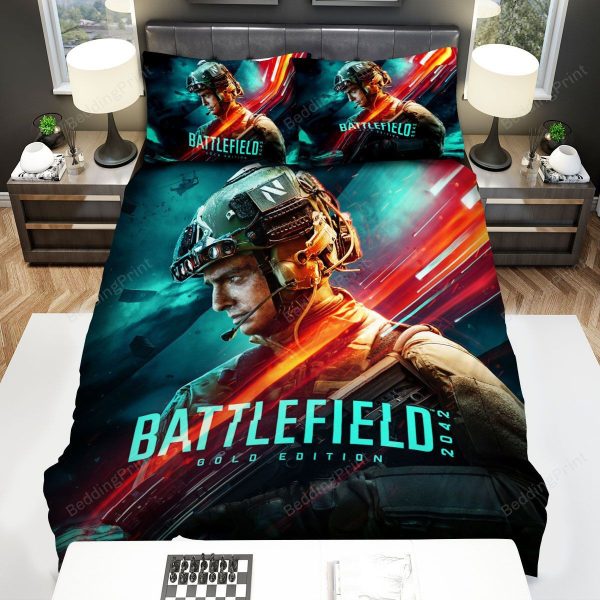 Battlefield 2042 Game Bedroom Bedding Ensemble Duvet Cover Set Home Decor