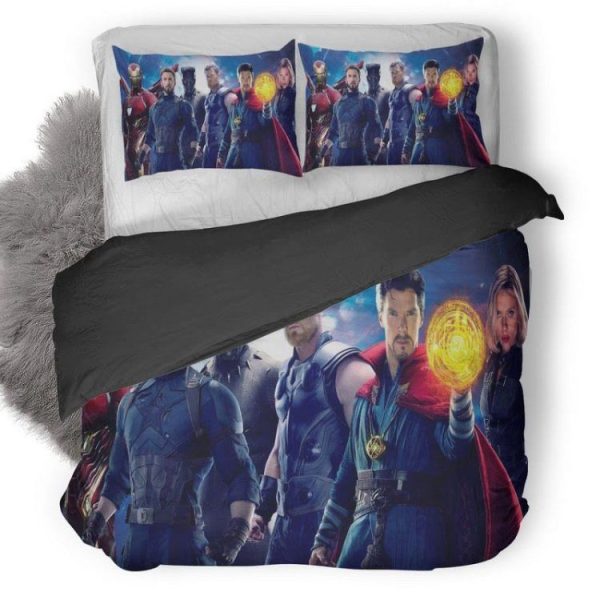 Avengers Infinity War Superheroes Main Poster Home Collection Bedding Set Bedroom Decor
