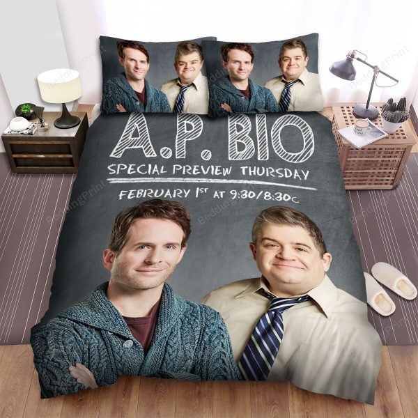 A.P. Bio Principal Durbin Poster Bedding Ensemble Duvet Cover Set Bedroom Decor
