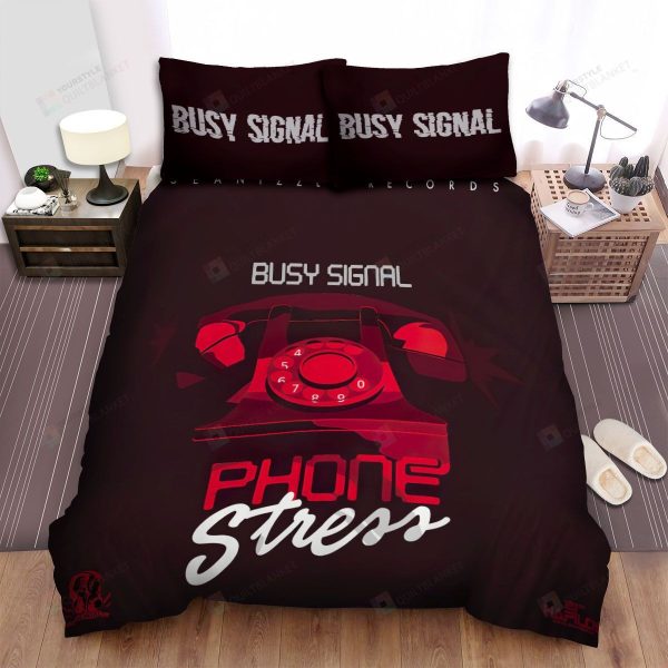 Busy Signal Phone Stress Album Music Bedroom Bedding Ensemble Duvet Cover Set Home Decor