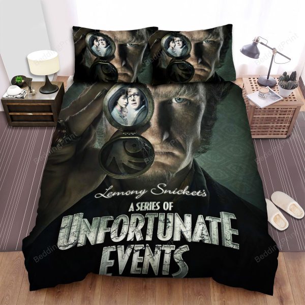 A Series Of Unfortunate Events (2017-2019) Movie Poster Fanart 2 Bedding Ensemble Duvet Cover Set Bedroom Decor