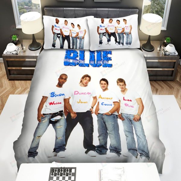 Blue (music Band) White Shirts Home Collection Bedding Set Bedroom Decor