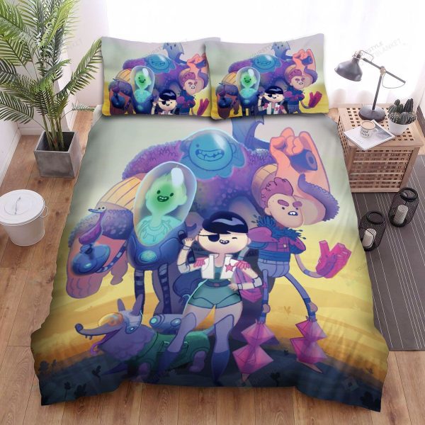 Bravest Warriors As Space Pirates Bedroom Bedding Ensemble Duvet Cover Set Home Decor