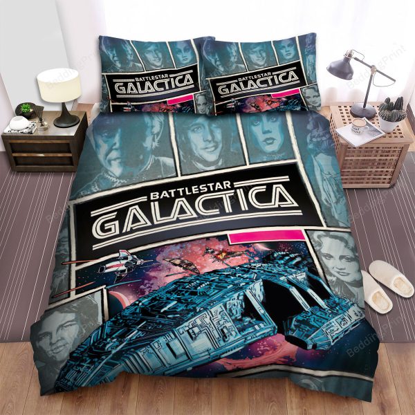 Battlestar Galactica (2004-2009) Original Season 1 Movie Poster Home Collection Bedding Set Bedroom Decor