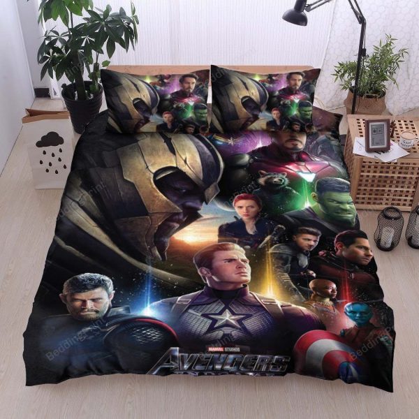 Avengers Bedding Ensemble Duvet Cover Set Bedroom Decor Ver 1