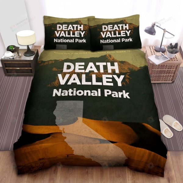 California Death Valley National Park Poster Bedroom Bedding Ensemble Duvet Cover Set Home Decor