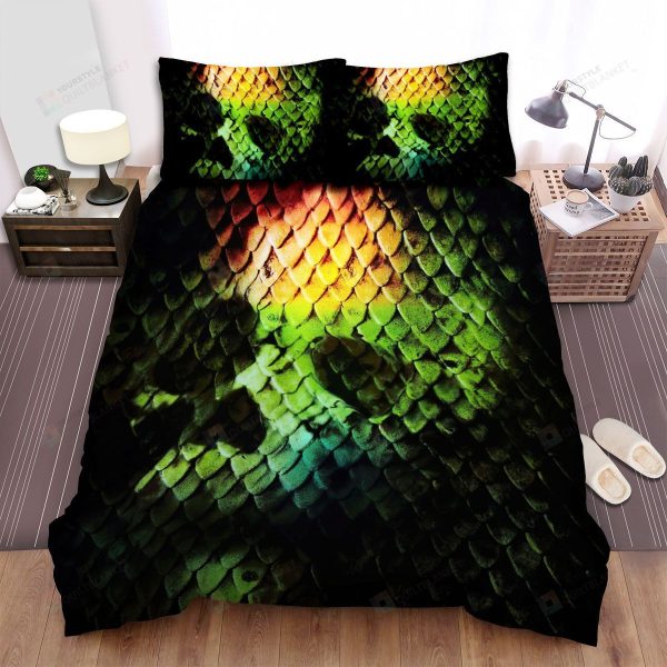 Anacondas: The Hunt For The Blood Orchid (2004) Skull Movie Poster Home Collection Bedding Set Bedroom Decor