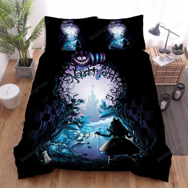 Alice In Wonderland (i) (2010) Collection Movie Poster Bedroom Bedding Ensemble Duvet Cover Set Home Decor