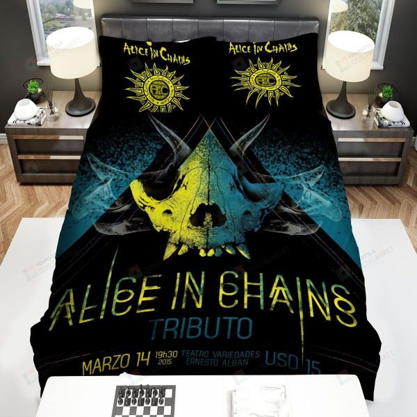 Alice In Chains Tributo Art Poster Home Collection Bedding Set Bedroom Decor