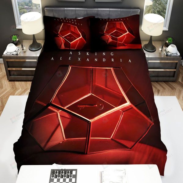 Asking Alexandria Album Cover Bedding Ensemble Duvet Cover Set Bedroom Decor