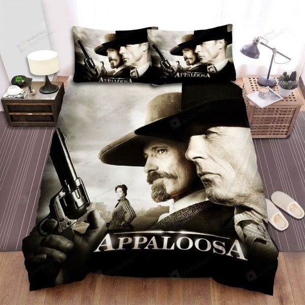 Appaloosa (2008) Movie Poster Theme Bedroom Bedding Ensemble Duvet Cover Set Home Decor