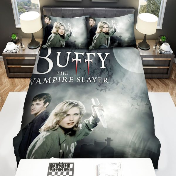 Buffy The Vampire Slayer (1992) Movie Poster Artwork Bedroom Bedding Ensemble Duvet Cover Set Home Decor