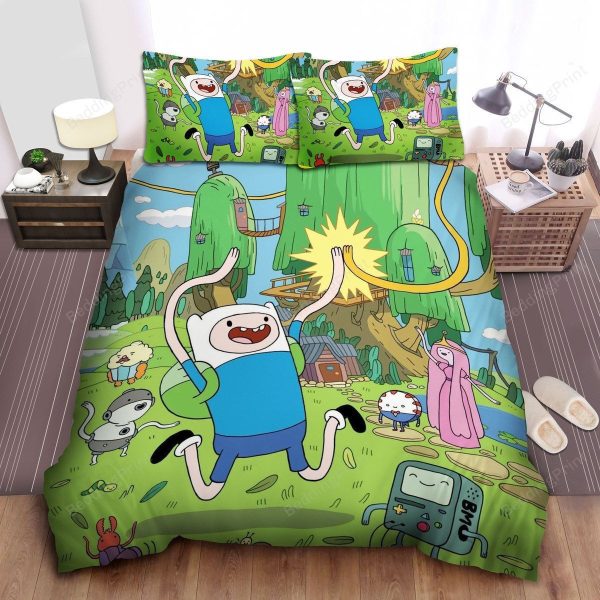 Adventure Time - Hi-five My Friend Home Collection Bedding Set Bedroom Decor