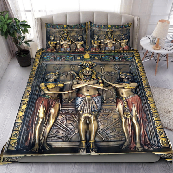 Ancient Egyptian Goddess Bedroom Bedding Ensemble Duvet Cover Set Home Decor