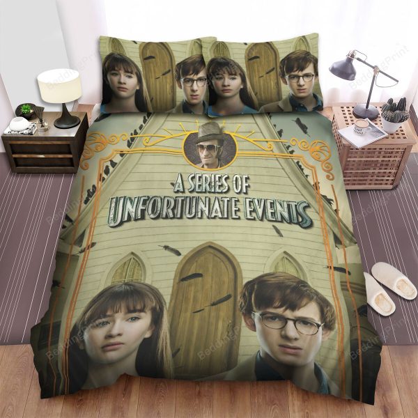 A Series Of Unfortunate Events (2017-2019) The Vile Village Bedding Ensemble Duvet Cover Set Bedroom Decor