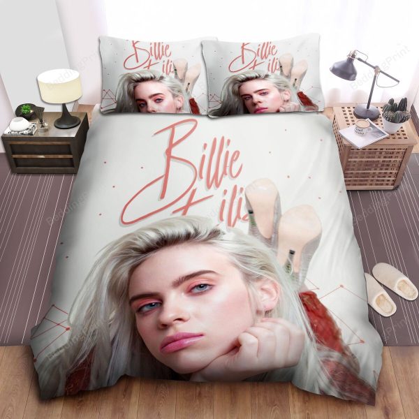 Billie Eilish In Platinum White Hair Photograph Home Collection Bedding Set Bedroom Decor