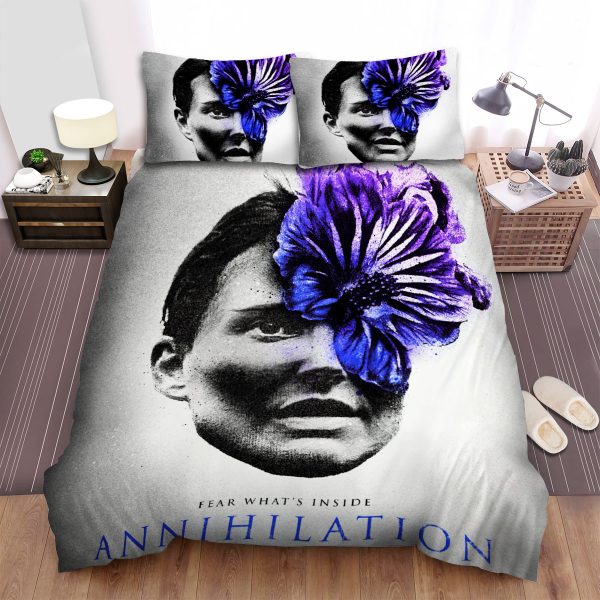 Annihilation (i) Movie Flower Face Photo Bedding Ensemble Duvet Cover Set Bedroom Decor