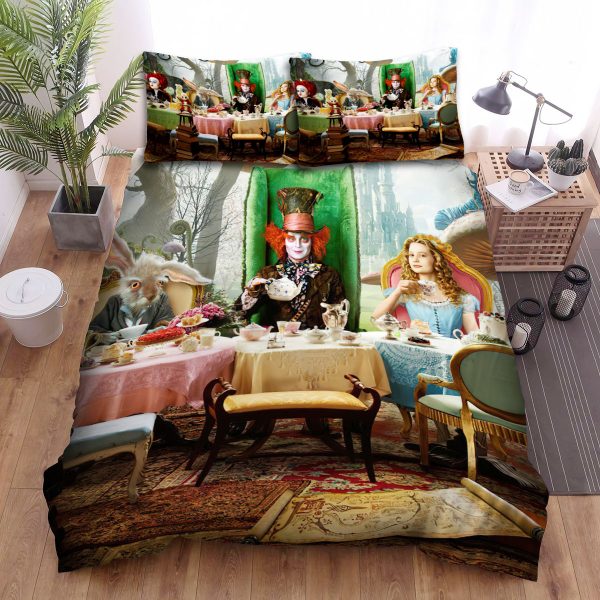 Alice In Wonderland (i) (2010) Treat Movie Poster Home Collection Bedding Set Bedroom Decor