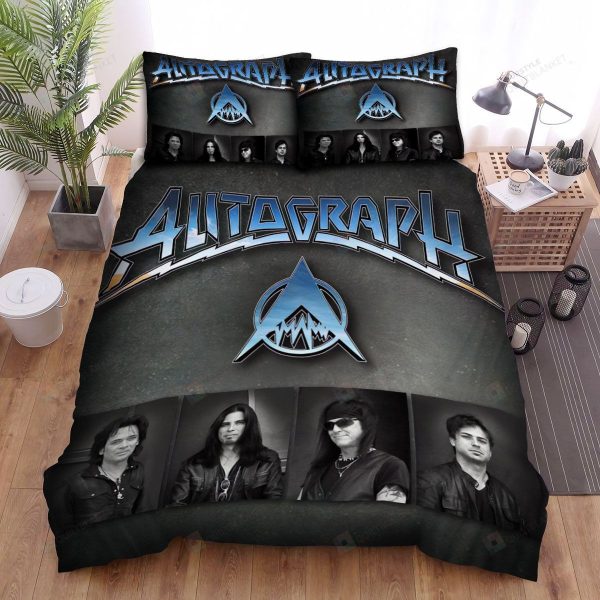 Autograph Band Members Bedding Ensemble Duvet Cover Set Bedroom Decor