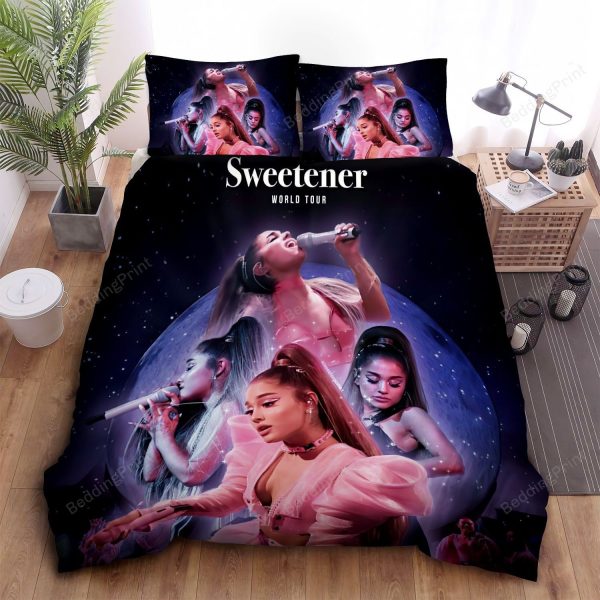 Ariana Grande Sweetener World Tour Moments Home Collection Bedding Set Bedroom Decor