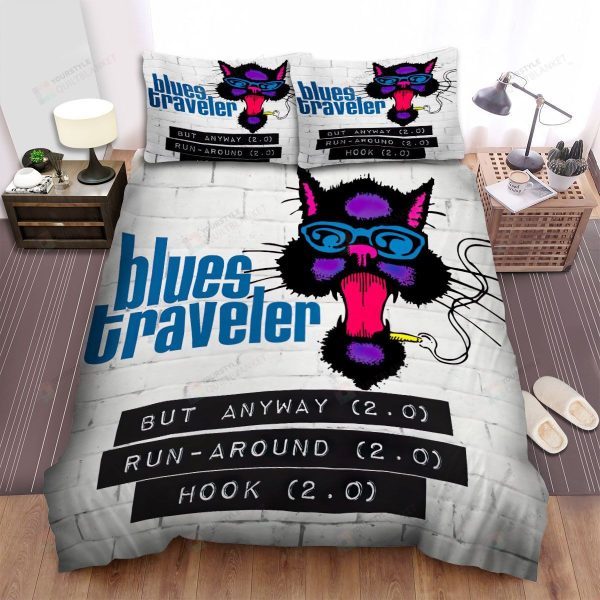 Blues Traveler Band Wall Background Art Bedding Ensemble Duvet Cover Set Bedroom Decor