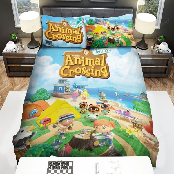 Animal Crossing New Horizon Characters Home Collection Bedding Set Bedroom Decor