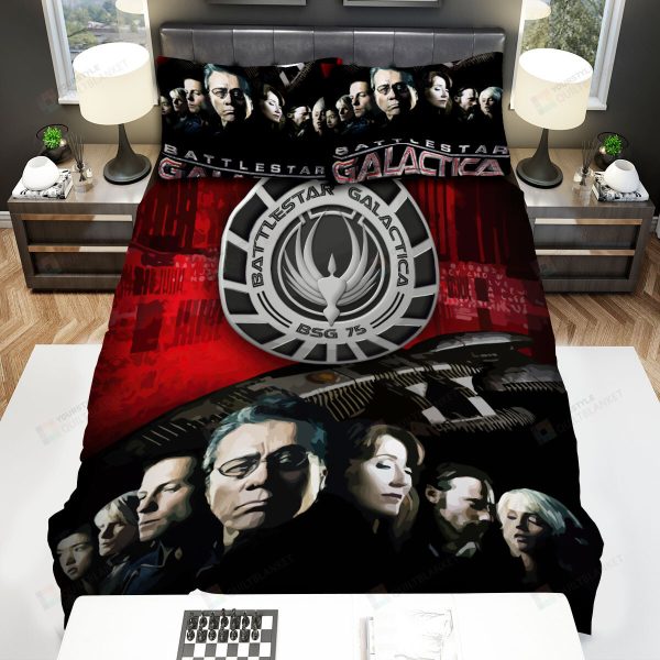 Battlestar Galactica (2004-2009) Bsg 75 Movie Poster Bedroom Bedding Ensemble Duvet Cover Set Home Decor