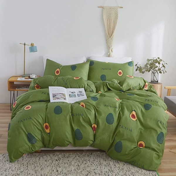 Avocado Style 2 Bedroom Bedding Ensemble Duvet Cover Set Home Decor