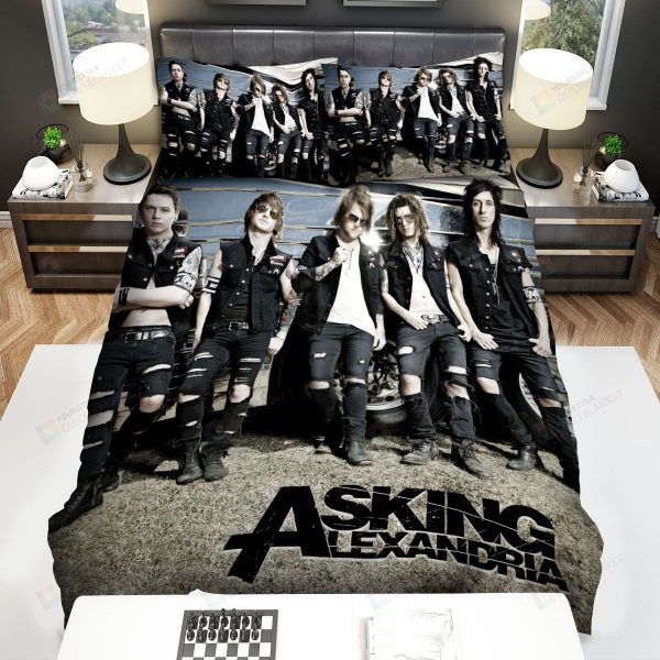Asking Alexandria Photo Of The Band Bedroom Bedding Ensemble Duvet Cover Set Home Decor