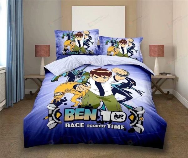 Ben 10 Race Against Time 3d Poster Home Collection Bedding Set Bedroom Decor