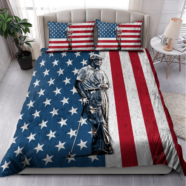 American Flag Golf Lover 3d Printed Home Collection Bedding Set Bedroom Decor