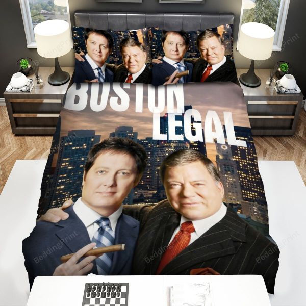 Boston Legal Denny Crane Poster Bedroom Bedding Ensemble Duvet Cover Set Home Decor