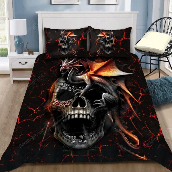 3d Love Dragon Skull Qb06162003 Bedroom Bedding Ensemble Duvet Cover Set Home Decor
