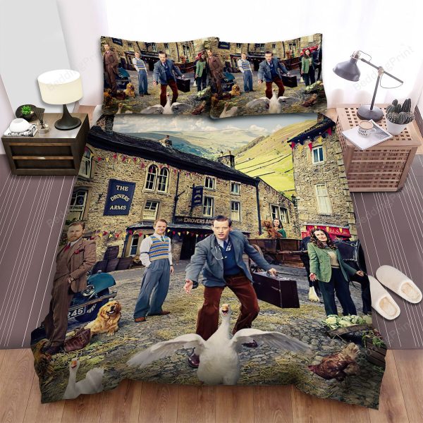 All Creatures Great And Small Movie Poster 4 Bedroom Bedding Ensemble Duvet Cover Set Home Decor