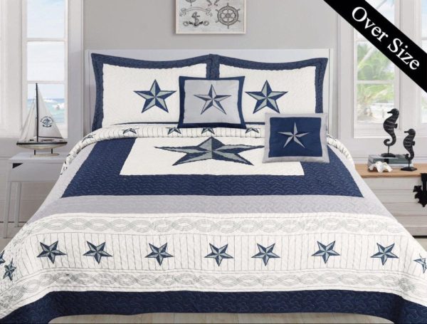 Dallas Cowboy Navy Blue Western Star Duvet Cover Bedroom Sets Comfortable Bedding Sets