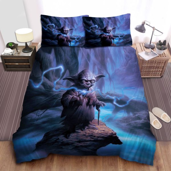 Star Wars Master Yoda In The Forest Illustration Duvet Cover Bedroom Sets Comfortable Bedding Sets